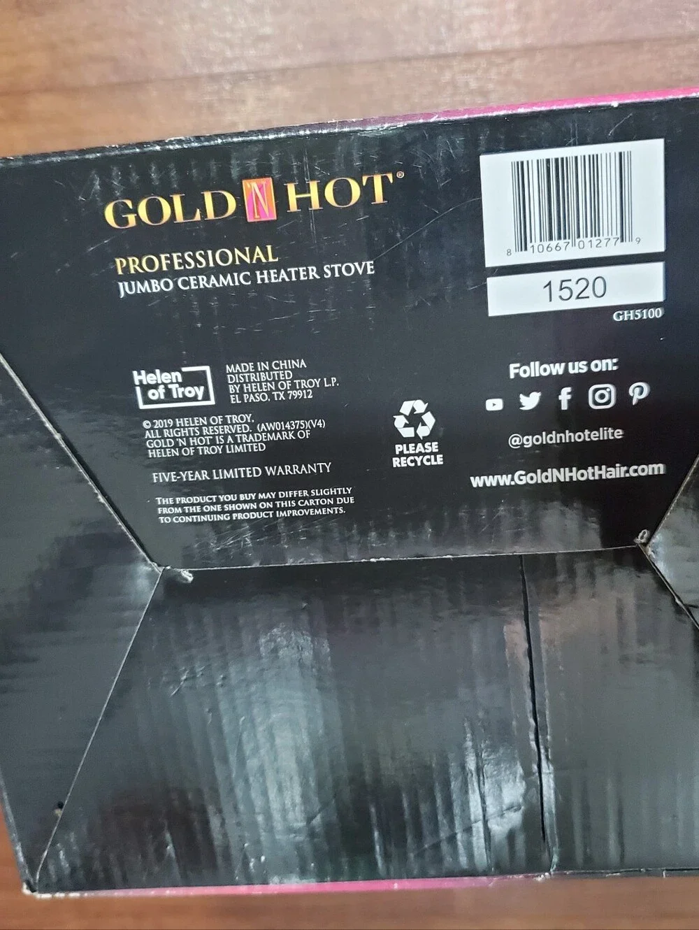 Gold 'N Hot Professional Jumbo Ceramic Heater Stove - Used, Like New